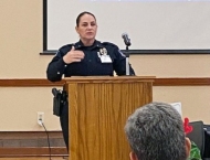 Guest speaker from Mesa PD at Dobson Ranch 2020 Breakfast with the City event