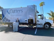 paper shredding truck at Dobson Ranch 2020 Spring Community Clean Up event