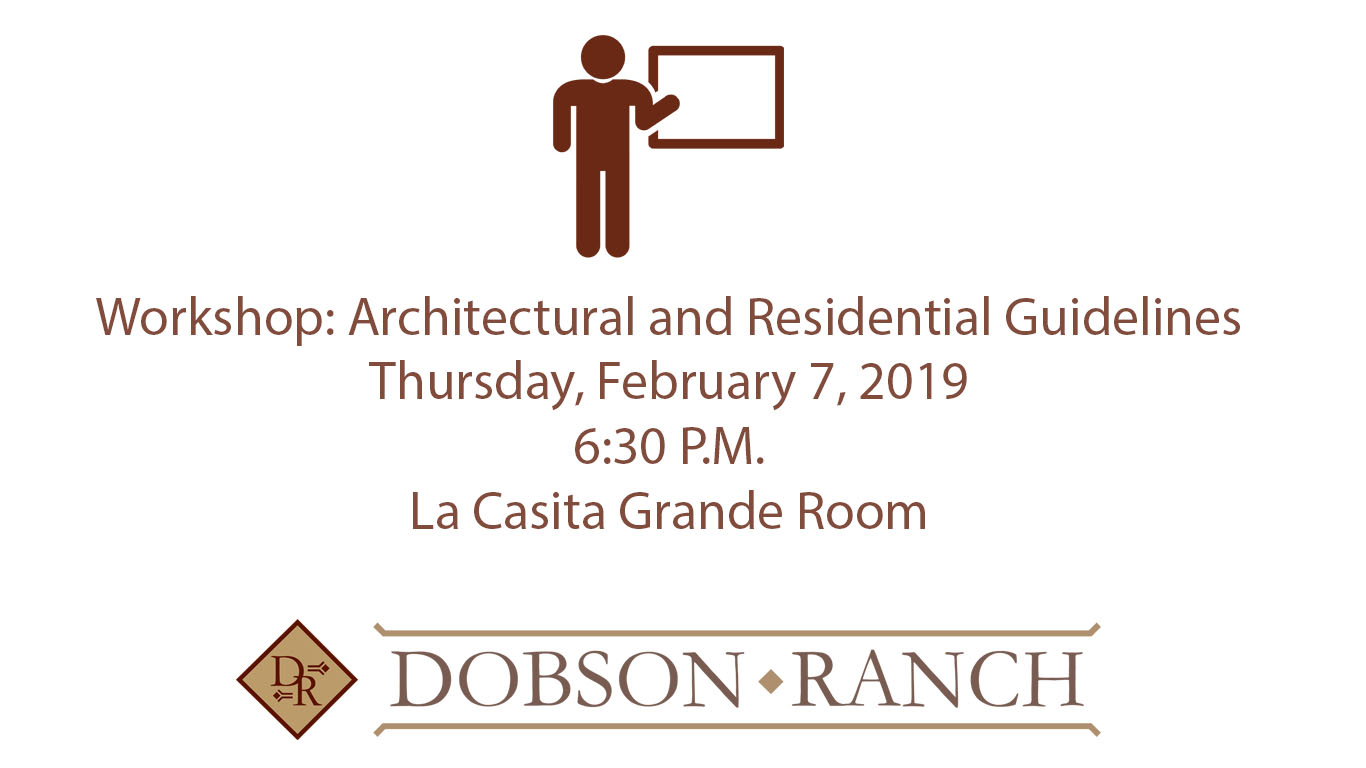 Workshop: Architectural And Residential Guidelines @ La Casita Grande Room
