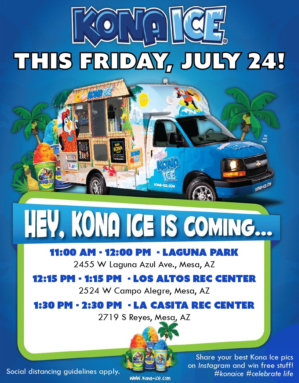 Kona Ice Truck Coming to Dobson Ranch on July 24th