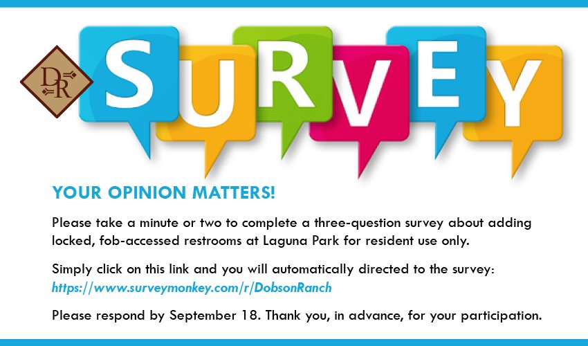 Your Opinion Matters… Take Our Survey
