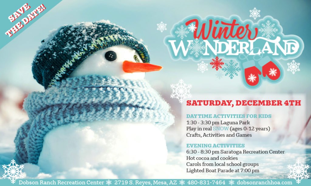 Winter Wonderland @ Laguna Park & Saratoga Rec Center
