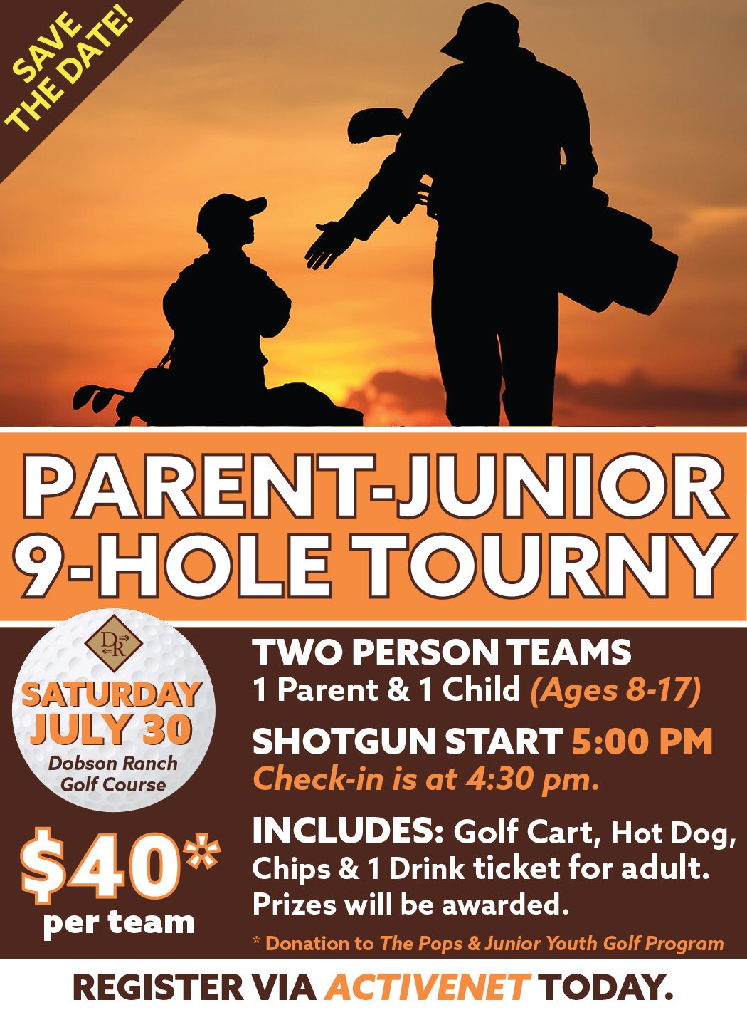 Parent-Junior 9-Hole Golf Tournament @ Dobson Ranch Golf Course