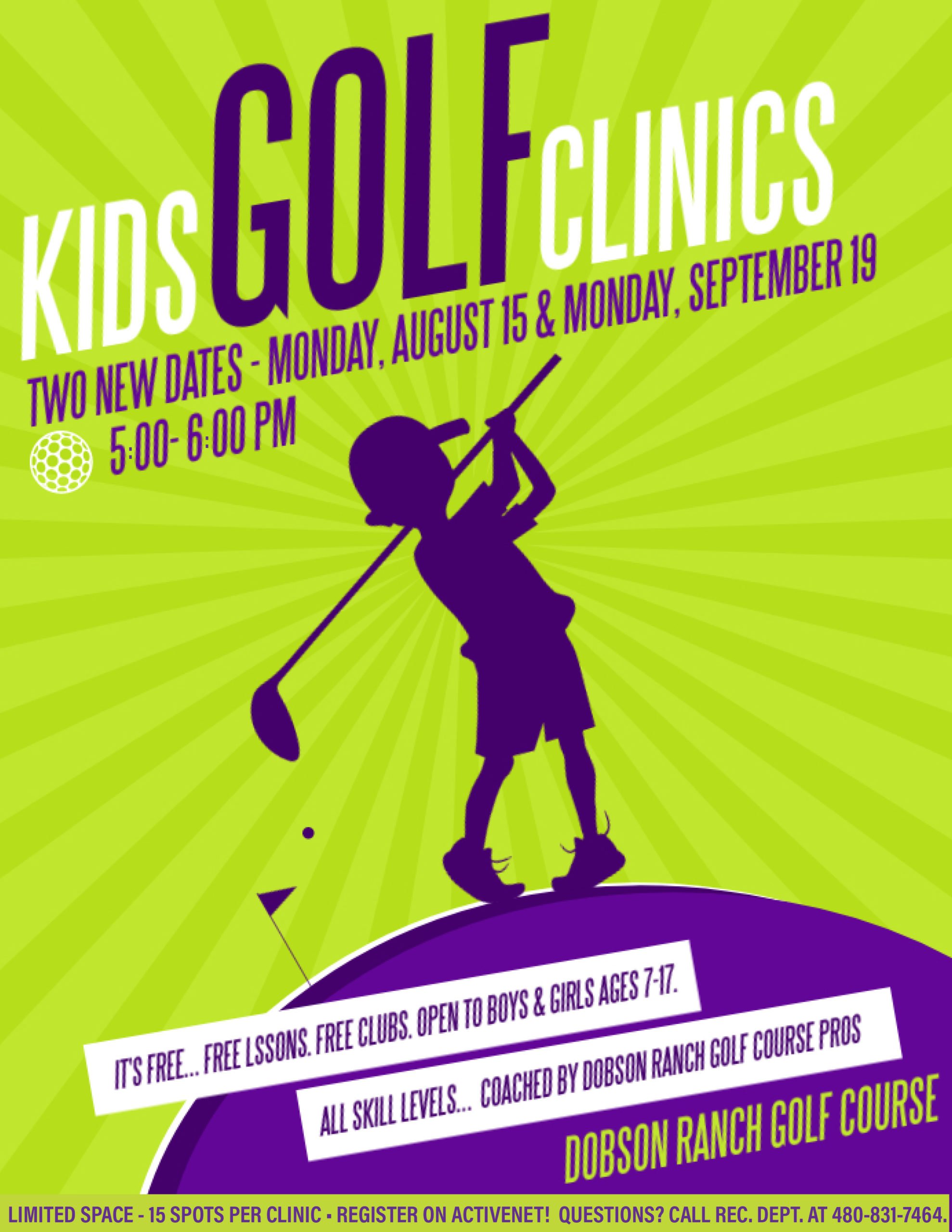 Kids Golf Clinic @ Dobson Ranch Golf Course