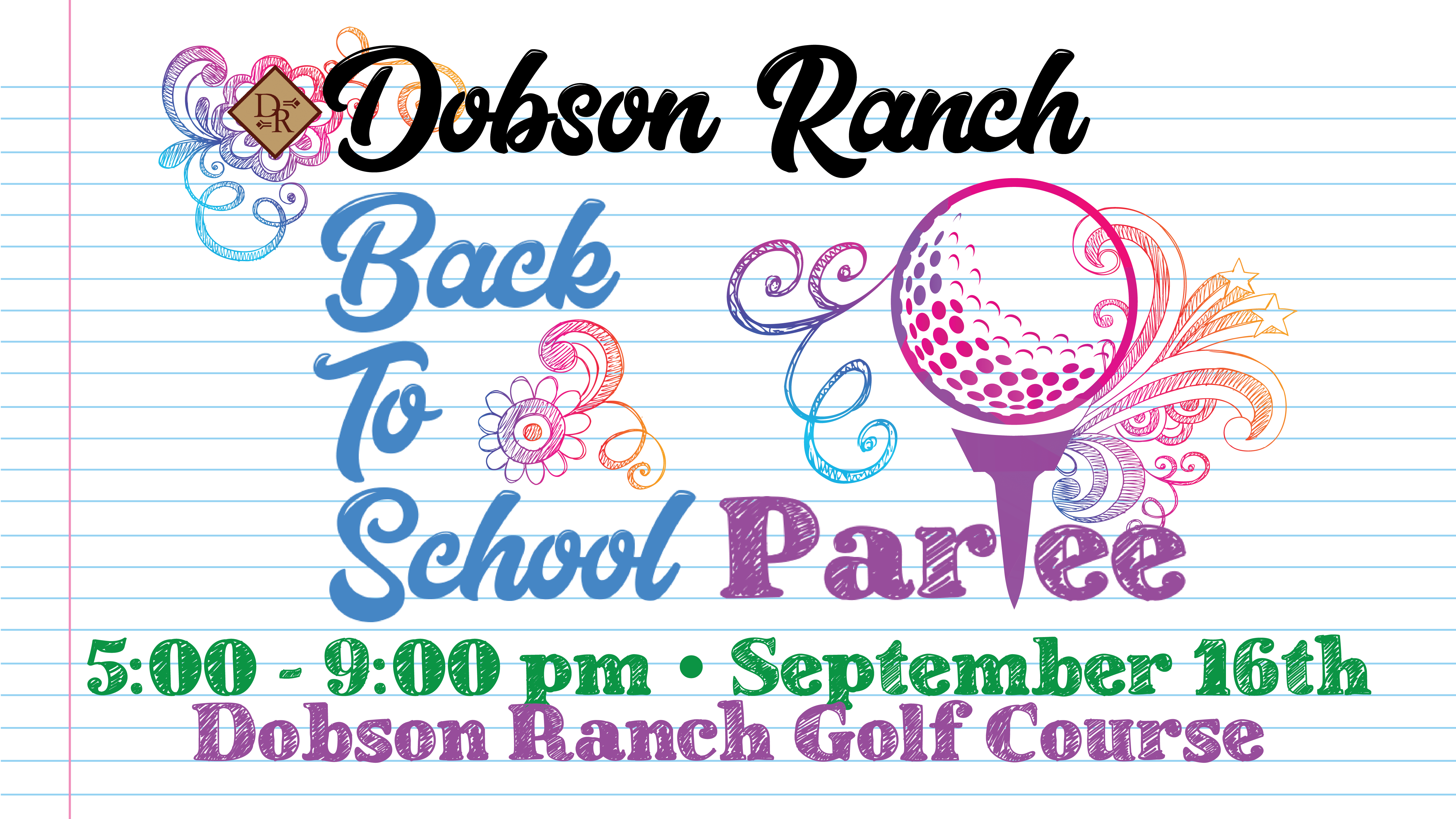 Back to School Partee @ Dobson Ranch Golf Course